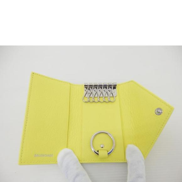 Balenciaga 6-Row Leather Key Case Black - Picture 4 of 7